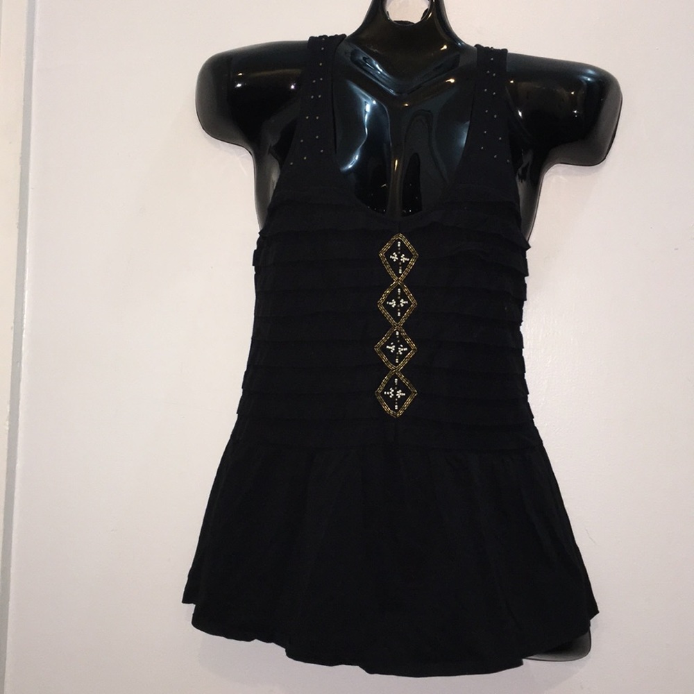 Anthropologie black tank S